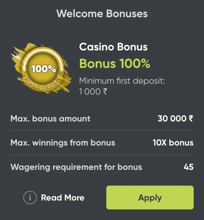 Y1 casino payment methods including UPI and wallets