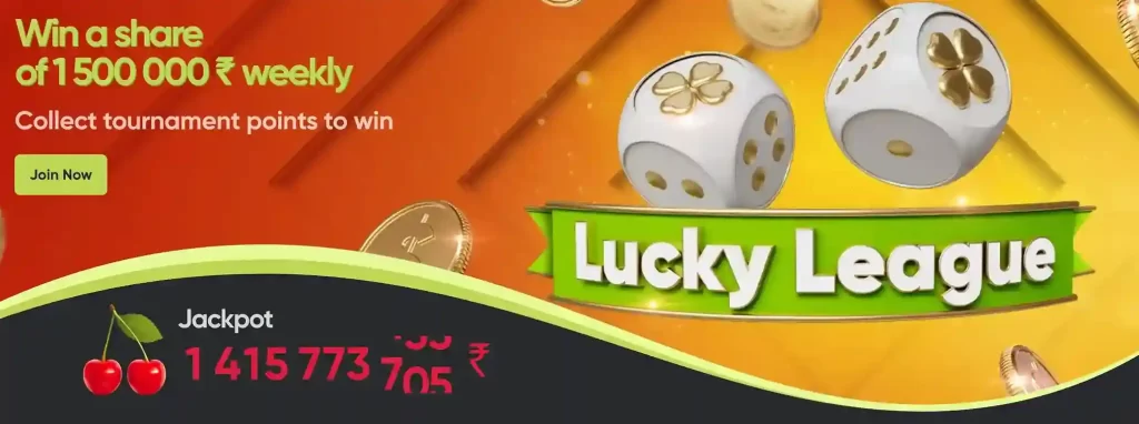 Lucky League at Y1 Casino – Win your share of 1,500,000 weekly prizes playing Y1 game.
